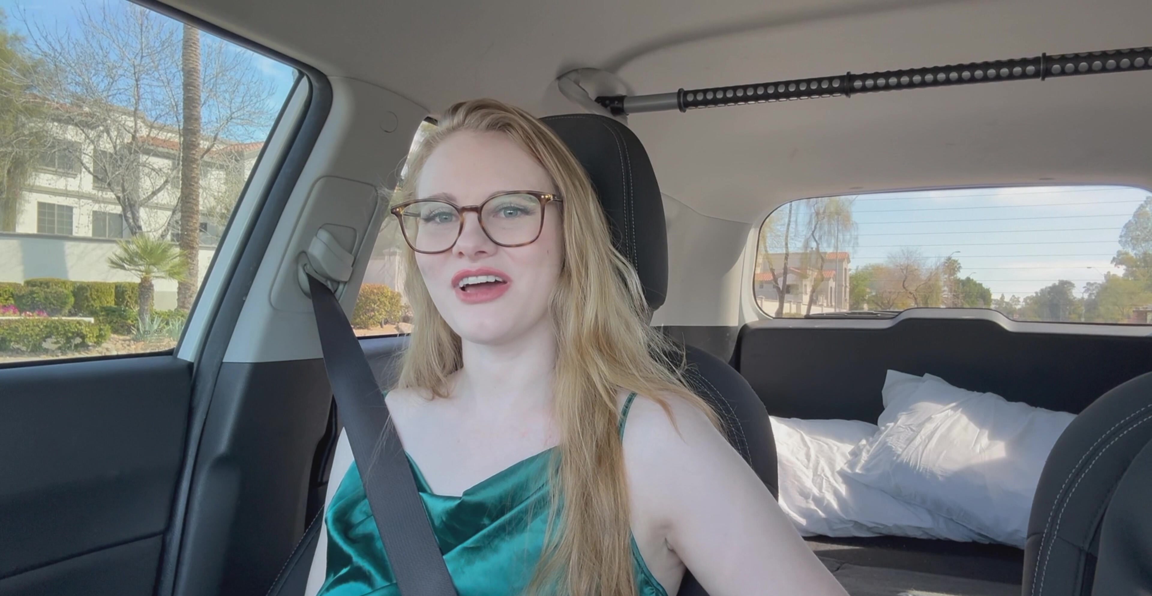 Video of shy but kinky blonde Roni being naughty in the car | Any Porn