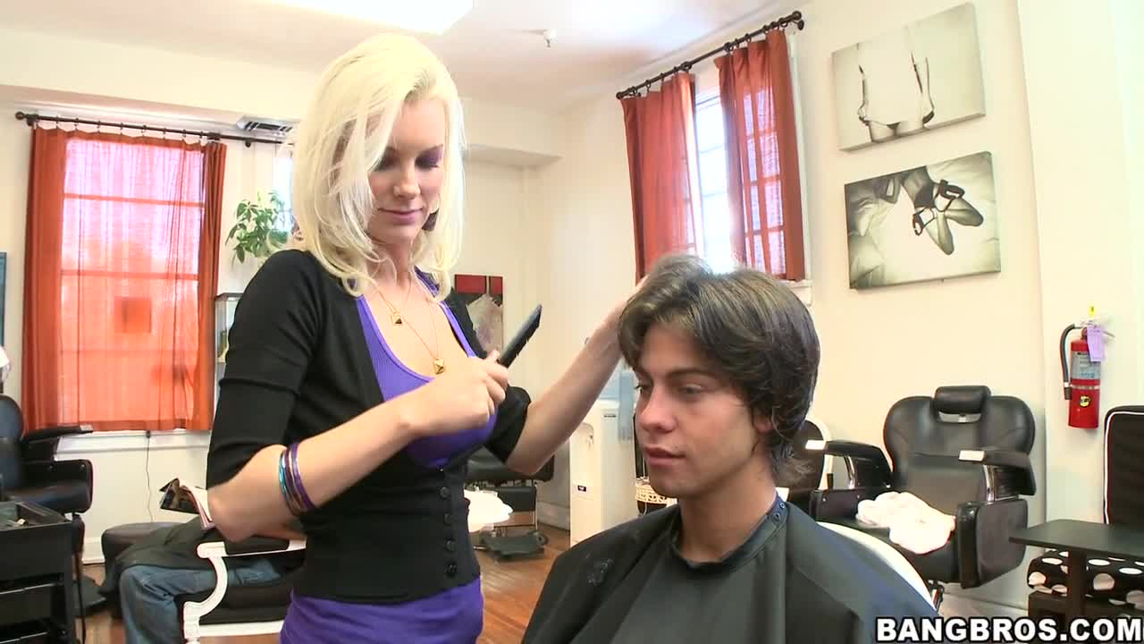 Cutting hair porn