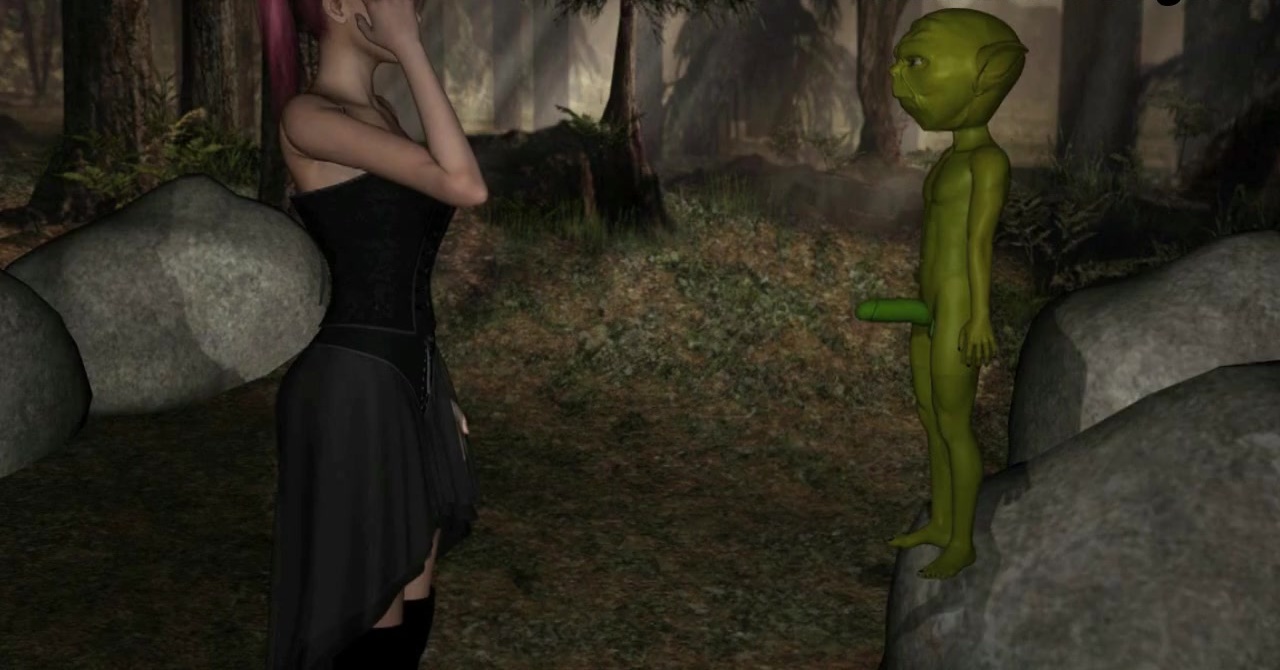 Yoda uses mind tricks to fuck a lone girl in a forest 3D parody porn of  Star Wars