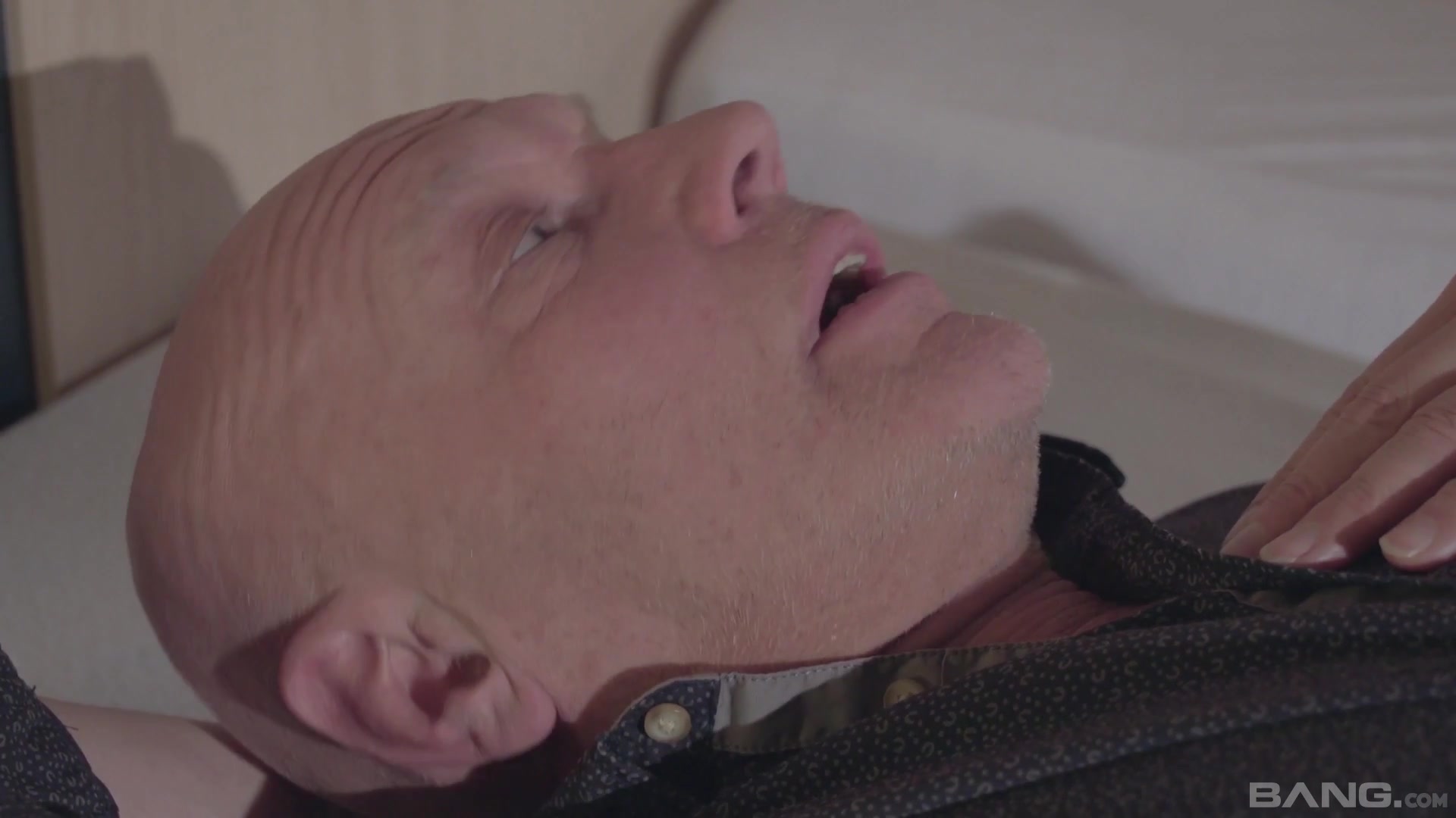 Bald guy talks lovely Luna Melba into screwing with him | Any Porn