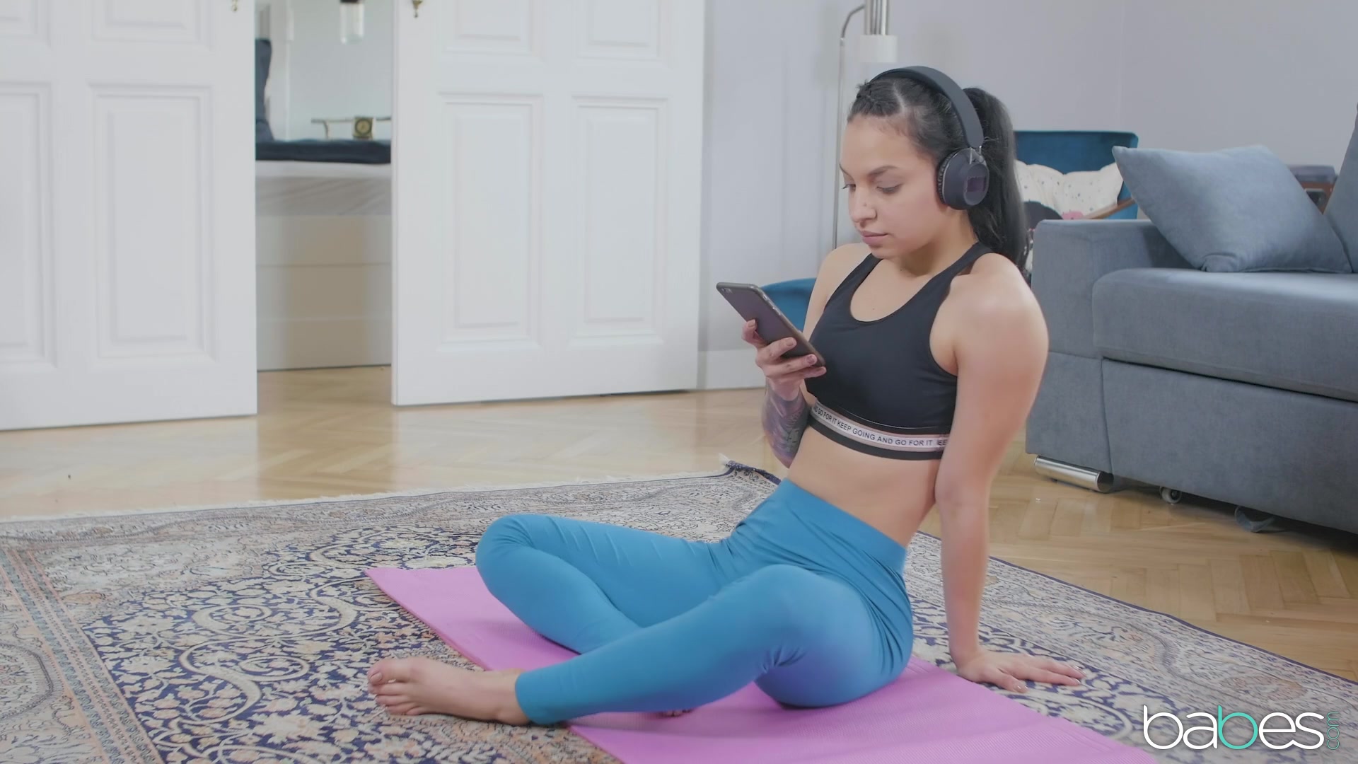 After workout wet Mathilde Ramos wants to jump on a frien... | Any Porn