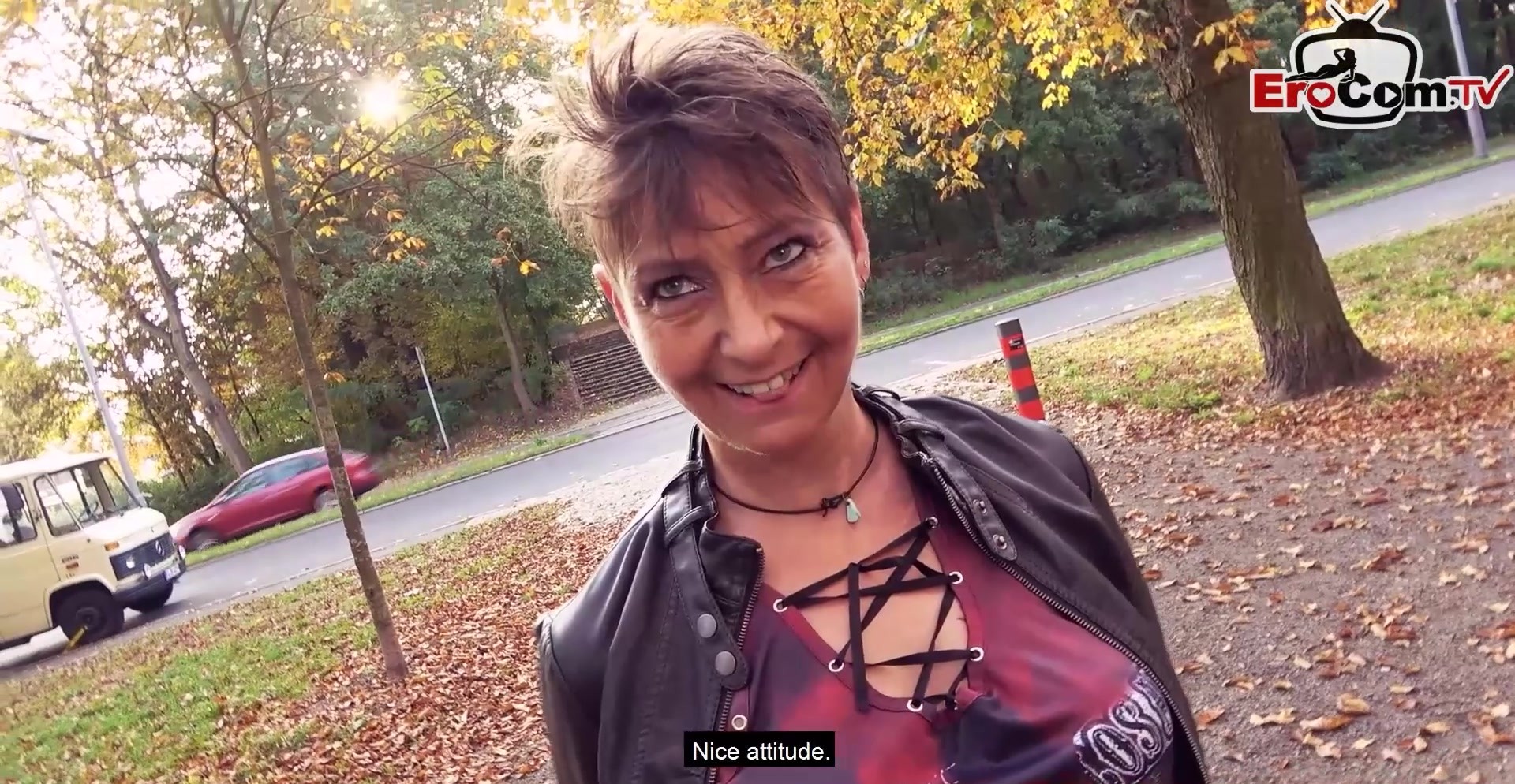 German mature milf public pick up outdoor date in Park